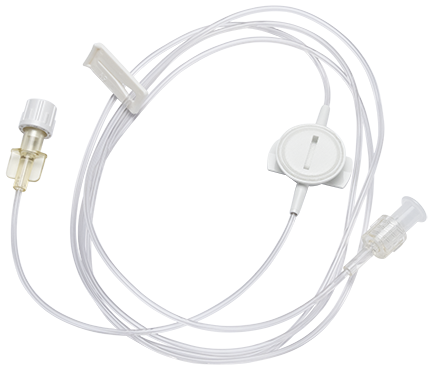 BD Alaris Syringe Module Set, Microbore, Pressure Sensing Disc, Slide Clamp, Fixed Male Luer Lock, Not Made w/ DEHP, 60" Length, 0.7 ml PV, Sterile, 100/cs (Continental US Only) - 60"