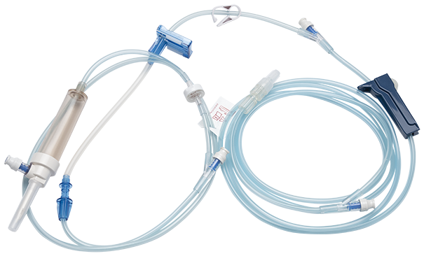 BD Alaris® IV Pump Set, (3) Ports, Needle-Free Access, Low Sorbing, 20 drop/ml, No Filter, 127" Tubing, 20/cs (Continental US Only) - 127"