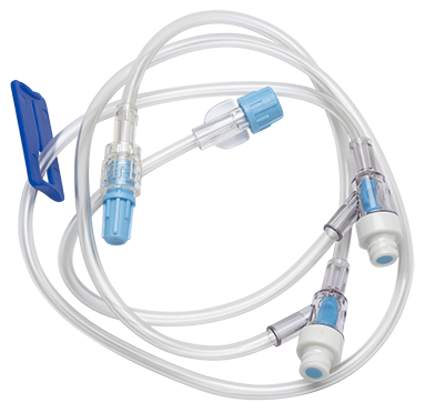 BD Extension Set, (2) NAC-Y Needle-Free Valves, Slide Clamp, Standard Bore, 36", 50/cs (Continental US Only) - 36"