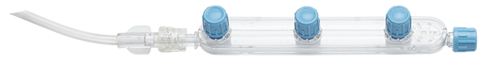 BD Extension Set, (3) Port Manifolde, Spin Male Luer Lock, Not Made with DEHP, 44" Length, 7ml PV, Sterile, 50/cs (Continental US Only) - 44"