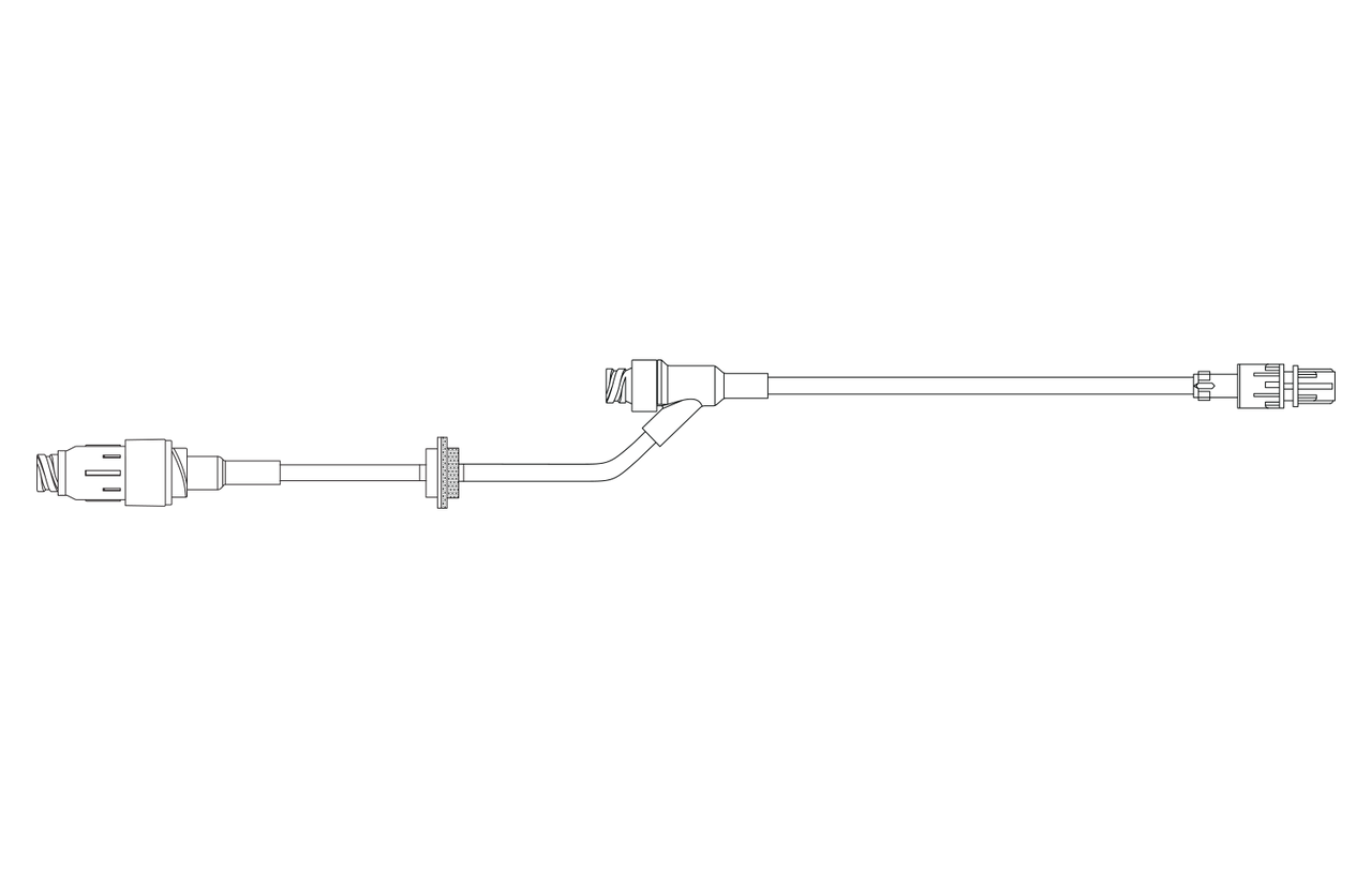 BD Extension Set, Check Valve, (1) MaxPlus Clear Needle-Free Connector, (1) NAC-y Needle-Free Valve 6" from Spin Male Luer Lock, Not Made with DEHP, 12.5" Length, 2.4ml PV, Sterile, 50/cs (Continental US Only) - 6"
