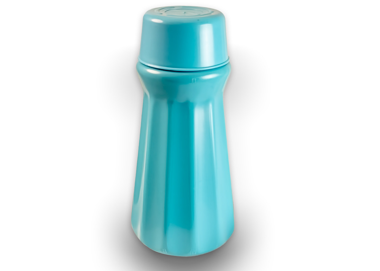 MEDEGEN PITCHERS WITH CUP COVER - Carafe, 1 Qt, 5 oz Cup Cover, Blue, 12/cs
