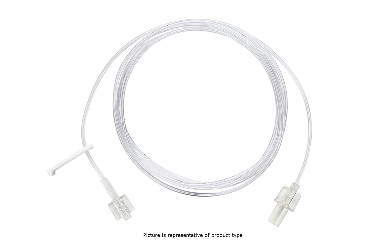 BD Extension Set, Microbore, 0.2 Micron Small Volume Filter, Slide Clamp, Fixed Male Luer Lock, Not Made with DEHP, 60" Length, PV 1 ml, Sterile, 100/cs (Continental US Only) - 60"