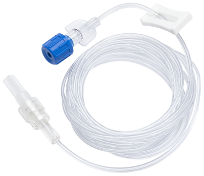 BD Extension Set, Microbore, Slide Clamp, Spin Male Luer Lock, Not Made with DEHP, 60" Length, 0.3ml PV, Sterile, 50/cs (Continental US Only) - 60"