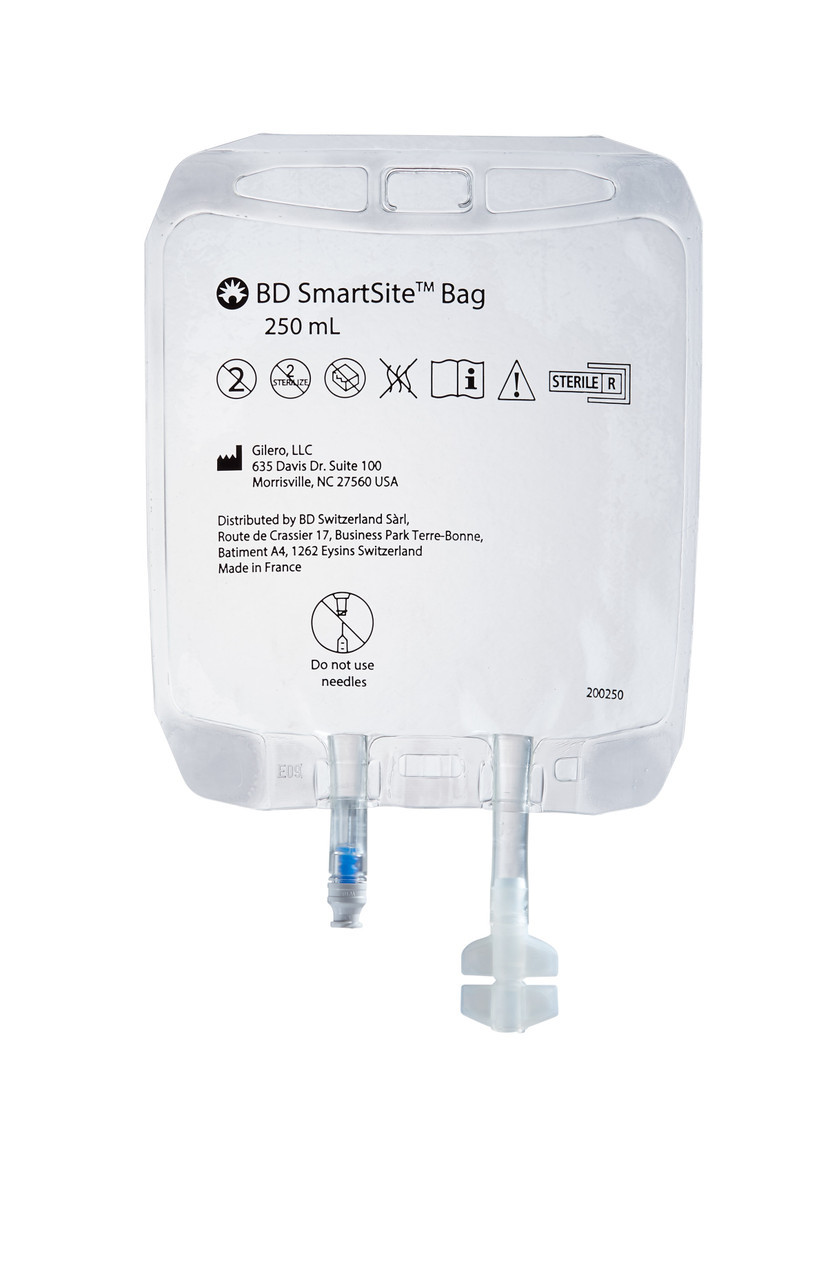 BD SmartSite™ Bag, 250 ml, 125/cs (Continental US Only)