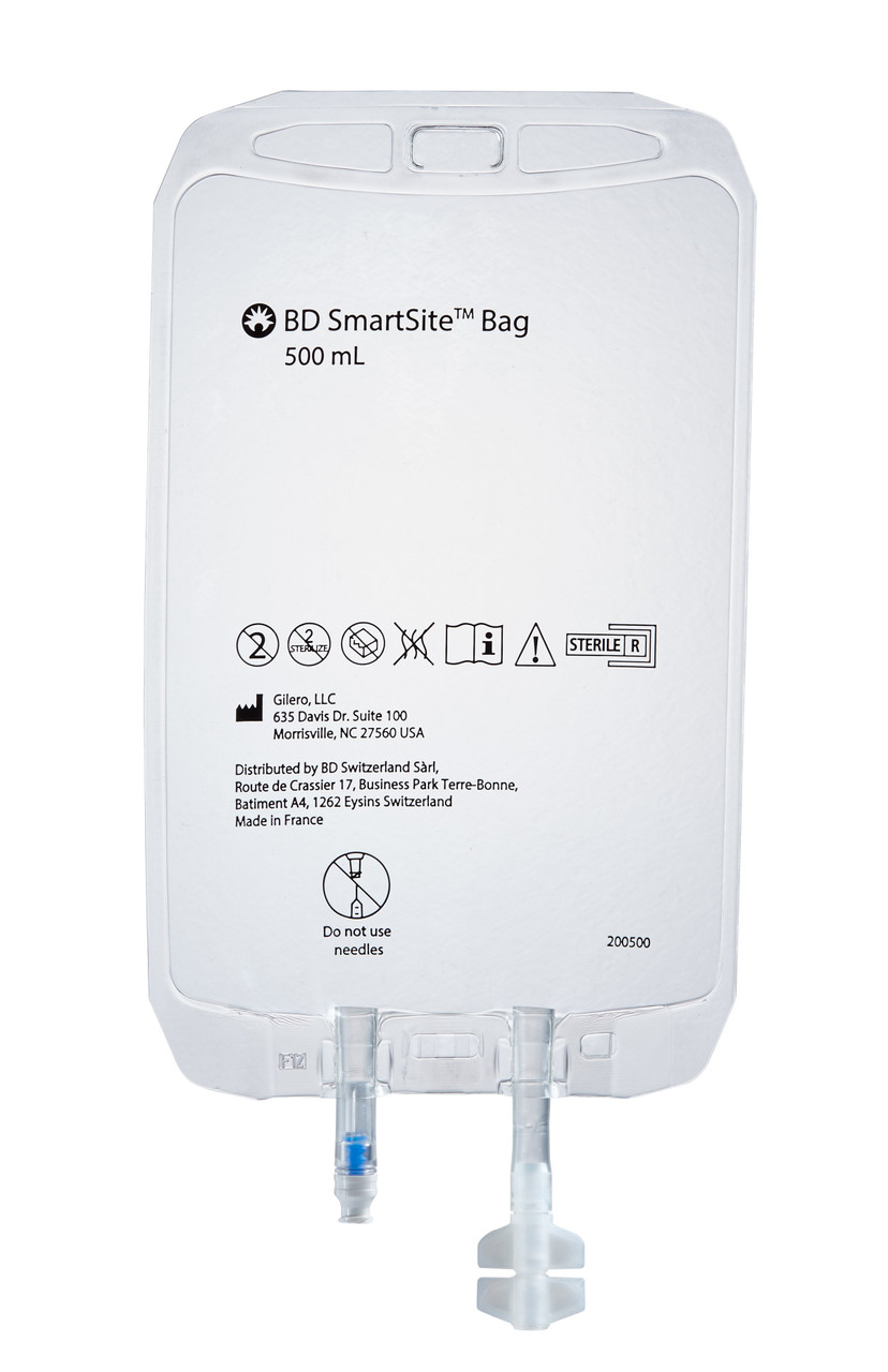 BD SmartSite™ Bag, 500 ml, 125/cs (Continental US Only)