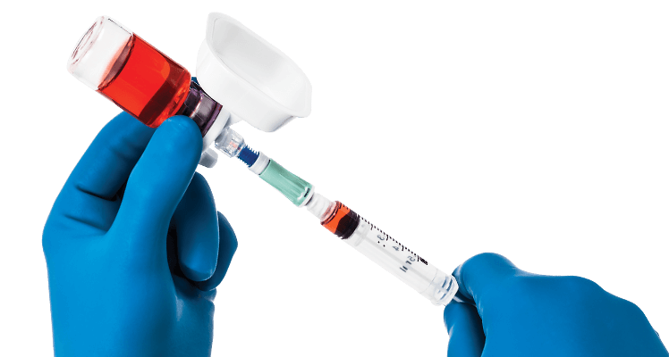 BD Texium® Closed Male Luer, 0.12 ml PV, PVC, DEHP Free, with Female Cap, 100/cs (Continental US Only)