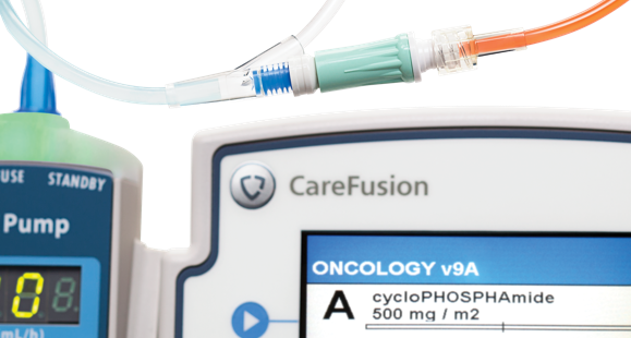 BD Texium® Closed Male Luer, 0.12 ml PV, PVC, DEHP Free, with Female Cap, 100/cs (Continental US Only)