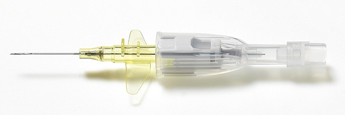 BD Cathena™ IV Catheter, Safety, 24G X 0.75" with Wings, Instaflash™ Needle Technology, Vialon™ Catheter Material, 120/cs (Continental US Only) - 24G, 75"