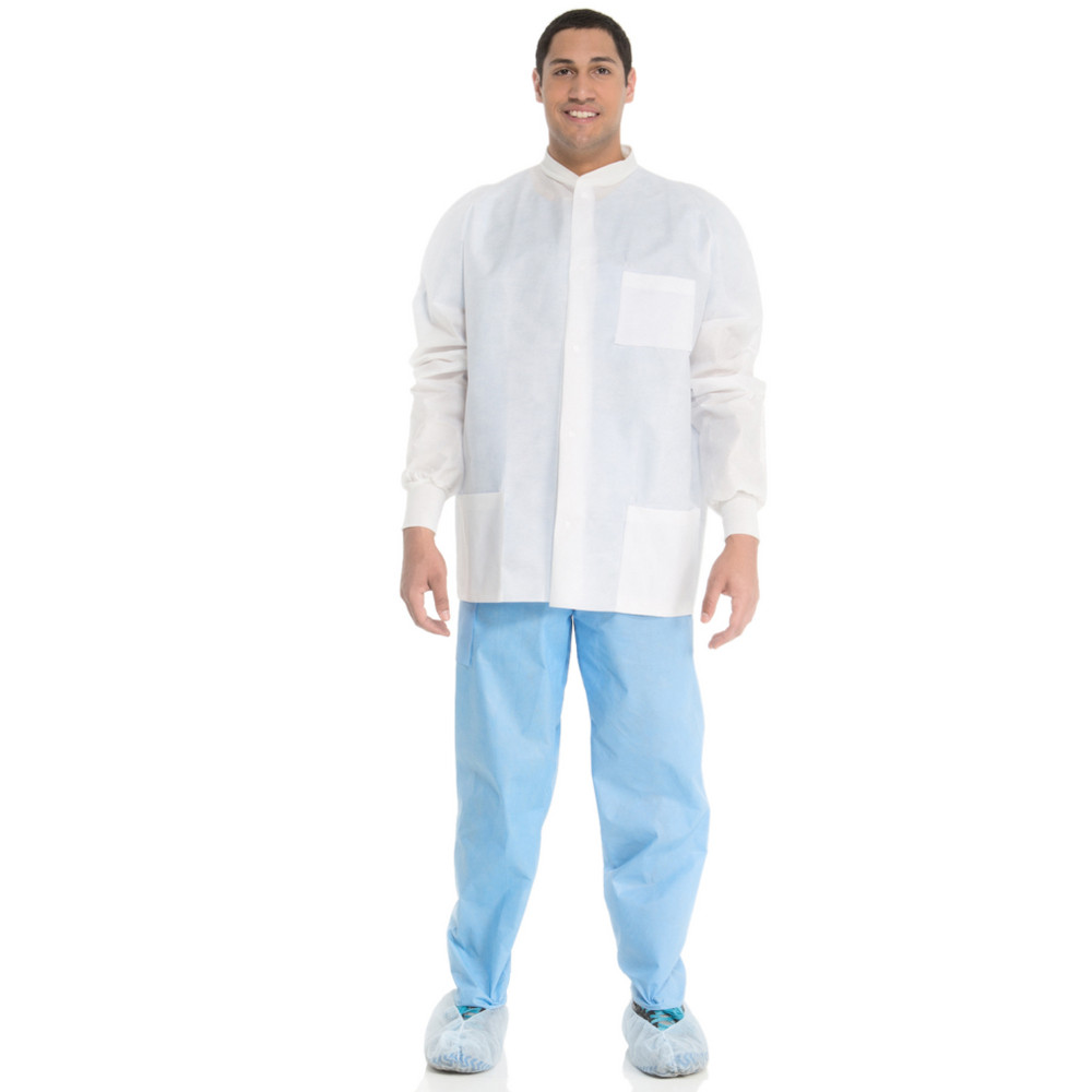 HALYARD UNIVERSAL PRECAUTIONS LAB JACKET - Lab Jacket, White, X-Large, 25/cs (US Only)
