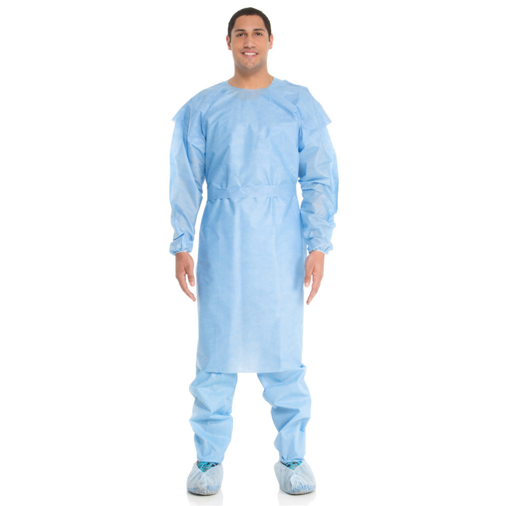 HALYARD KC300 ISOLATION GOWNS - Isolation Gown, Blue, Large, 100/cs (US Only)