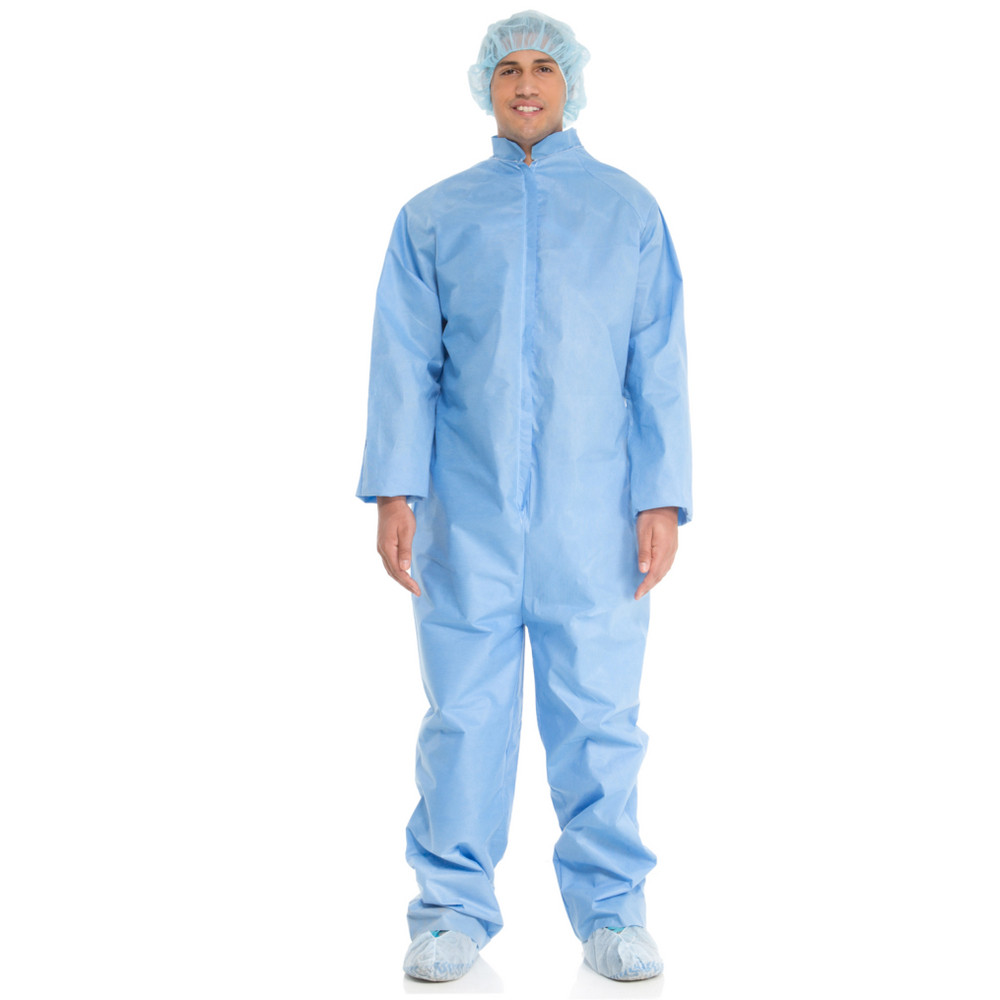 HALYARD PROTECTIVE COVERALL - Protective Coverall, Blue, Large, 24/cs (US Only)