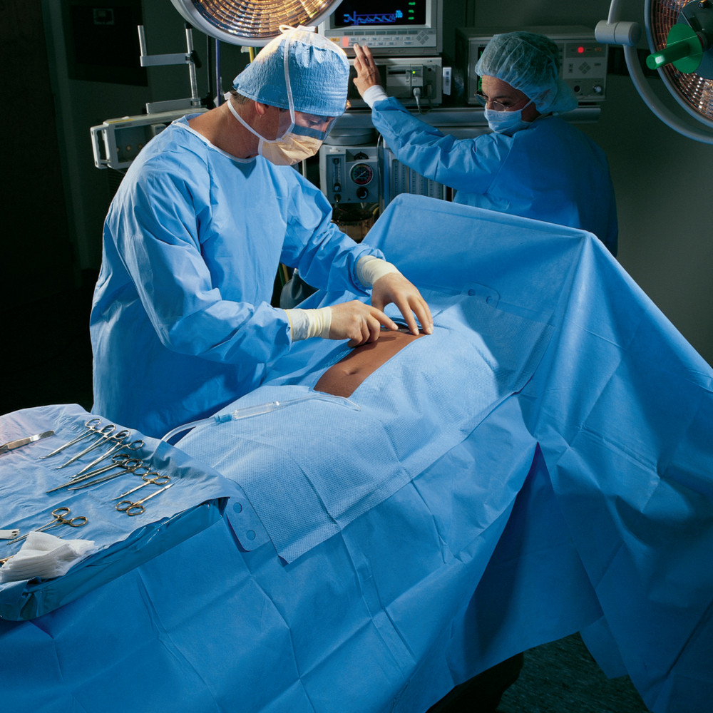 HALYARD DRAPES - Laparotomy Drape, 100" x 72" x 124", Sterile, 13/cs (US Only)