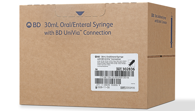 BD Enteral Syringe, 20mL, 48/pk, 4 pk/cs (Continental US Only)