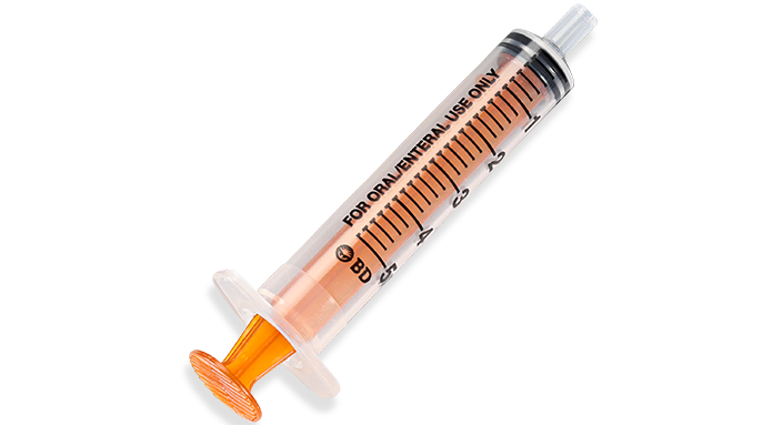 BD Enteral Syringe, UniVia™ Connector, 5mL, 125/pk, 4 pk/cs (Continental US Only)