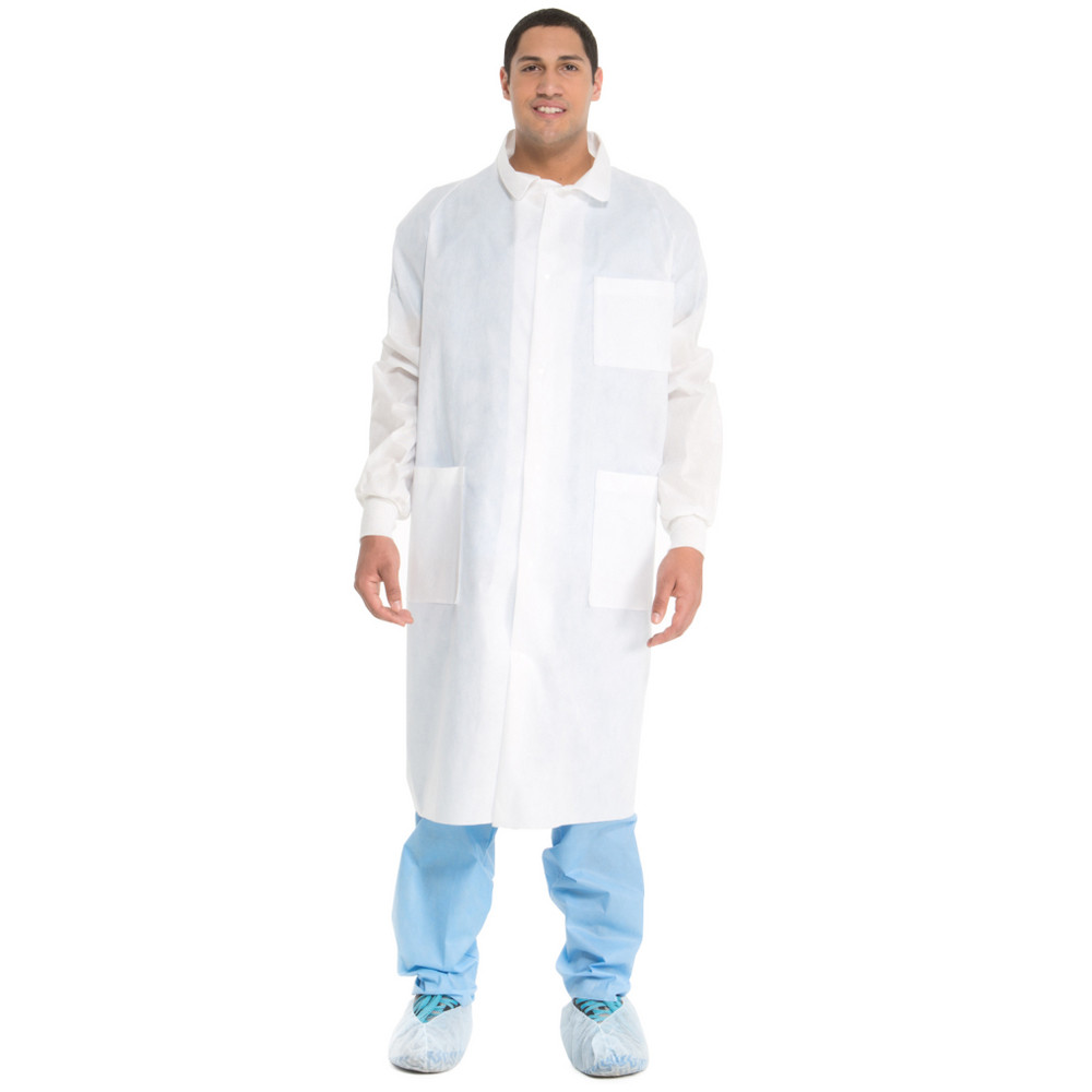 HALYARD UNIVERSAL PRECAUTIONS LAB COAT - Lab Coat, XX Large, Blue, 10/cs (US Only)