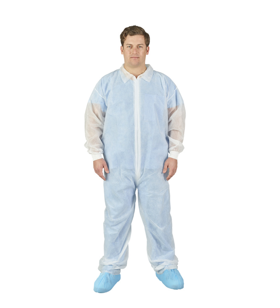 HALYARD PROTECTIVE COVERALL - Protective Coverall, Spunbound, 3X-Large, White, 24/cs (US Only)