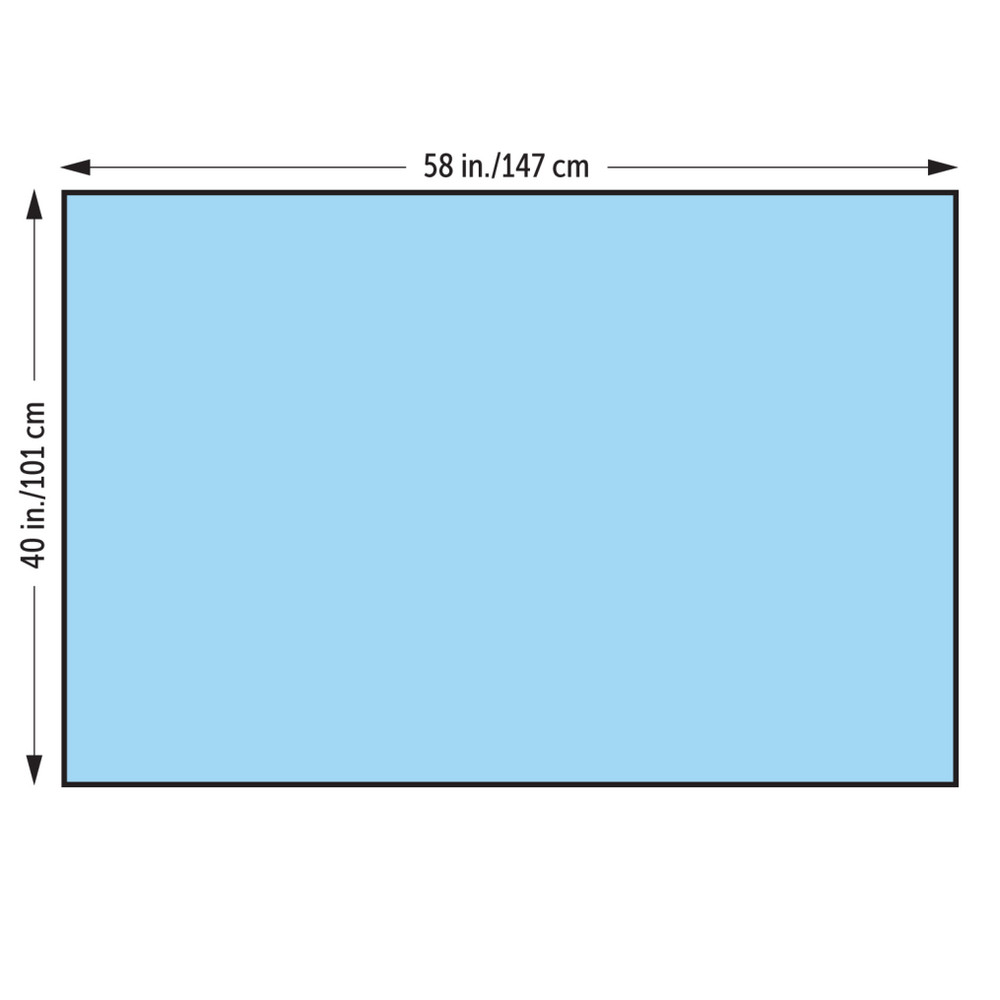 HALYARD DRAPES - Half Drape, 40" x 58", Non-Sterile, 80/cs (US Only)