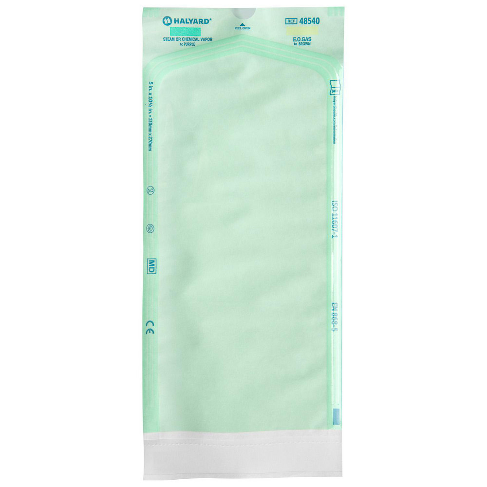 HALYARD STERILIZATION POUCH - Sterilization Pouch, Heat Seal Paper, 1¾ " x 9¾ ", 50mm x 250mm, Flat Pack, STEAM/EO, 250/bx, 8 bx/cs (US Only)