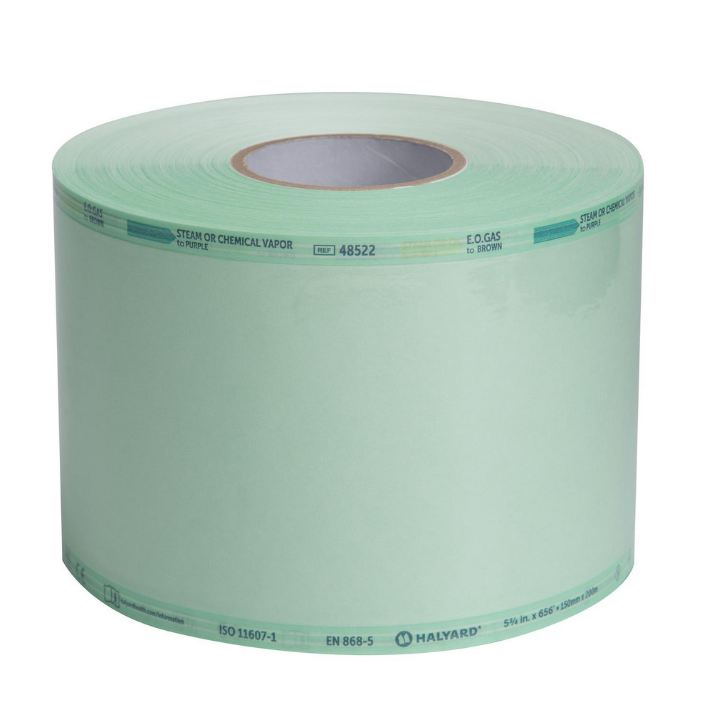 HALYARD STERILIZATION POUCH - Sterilization Pouch, Heat Seal Paper, 5¾ " x 656 ft, 150mm x 200m, Flat Reel, STEAM/EO, Shrink-Wrapped Individually, 1 reel/cs (US Only)