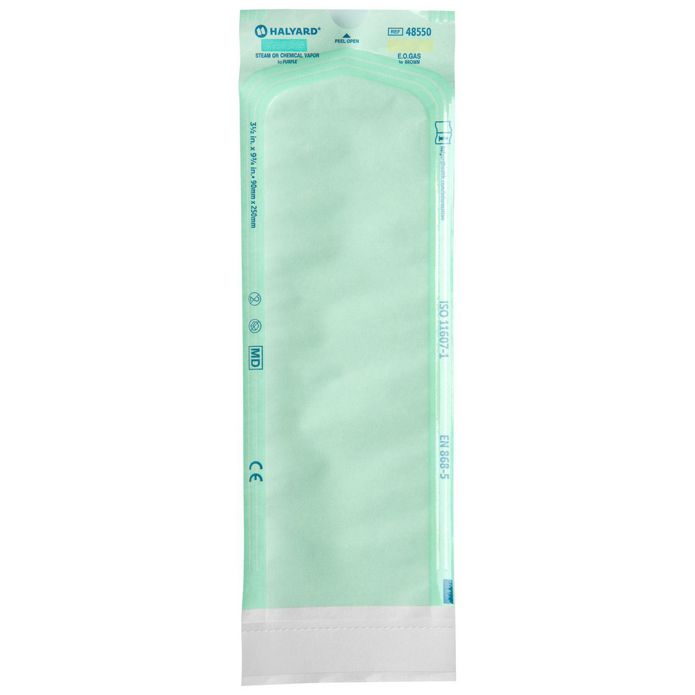 HALYARD STERILIZATION POUCH - Sterilization Pouch, Self Seal Paper, 3½ " x 9¾ ", 90mm x 250mm, Flat Pack, STEAM/EO, 200/bx, 10 bx/cs (US Only)