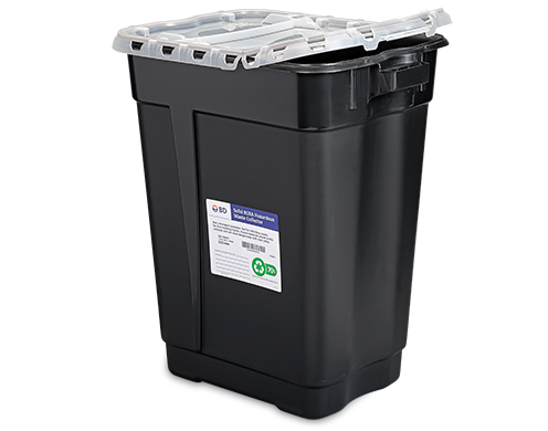 BD Collector, RCRA, 17 Gallon, Hinge Top, 5/cs (Continental US Only)