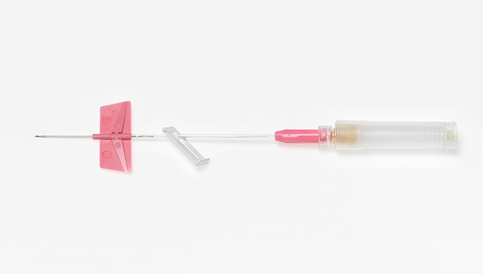 BD SAF-T-INTIMA™ IV Catheter, Wings, 20G x 1", PRN & Needle Shield, 25/bx, 8 bx/cs (Continental US Only) - 20G, 1"