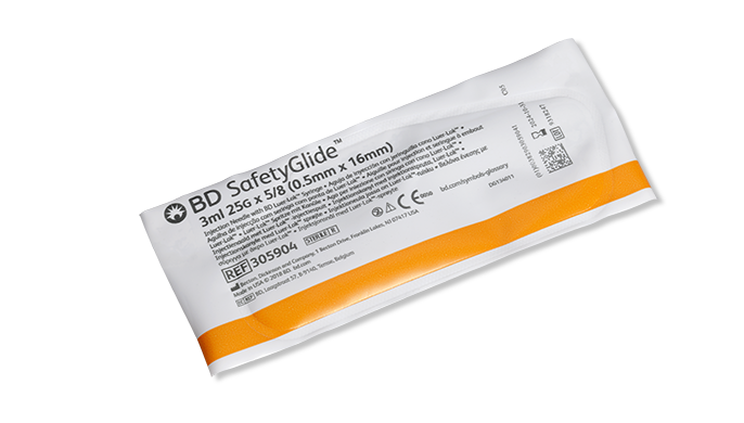 BD Syringe, 3mL, 25G x 5/8" Shielding Subcutaneous Injection Needle, Regular Bevel, Regular Wall, Detachable Needle, 50/bx, 8 bx/cs (Continental US Only) - 25G, 5/8"