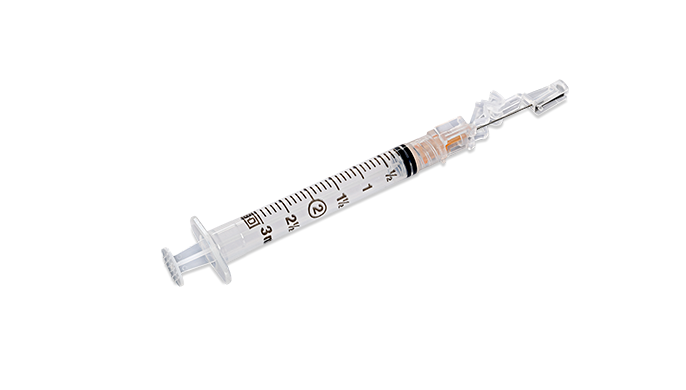 BD Syringe, 3mL, 25G x 5/8" Shielding Subcutaneous Injection Needle, Regular Bevel, Regular Wall, Detachable Needle, 50/bx, 8 bx/cs (Continental US Only) - 25G, 5/8"