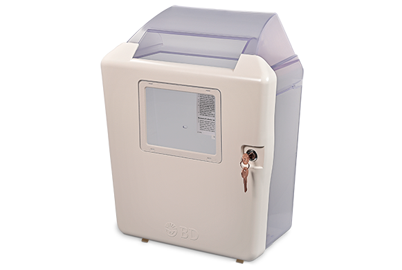 BD Locking Wall Cabinet for 2 Gal and 3 Gal Sharps Collectors, 18.5” x 14.5” x 6.75” (36 ea/plt) (Continental US Only)