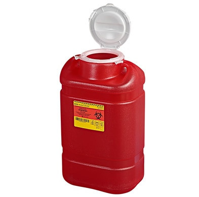 BD Sharps Collector, 5 Gallon, Tethered Cap, 8/cs (Continental US Only)