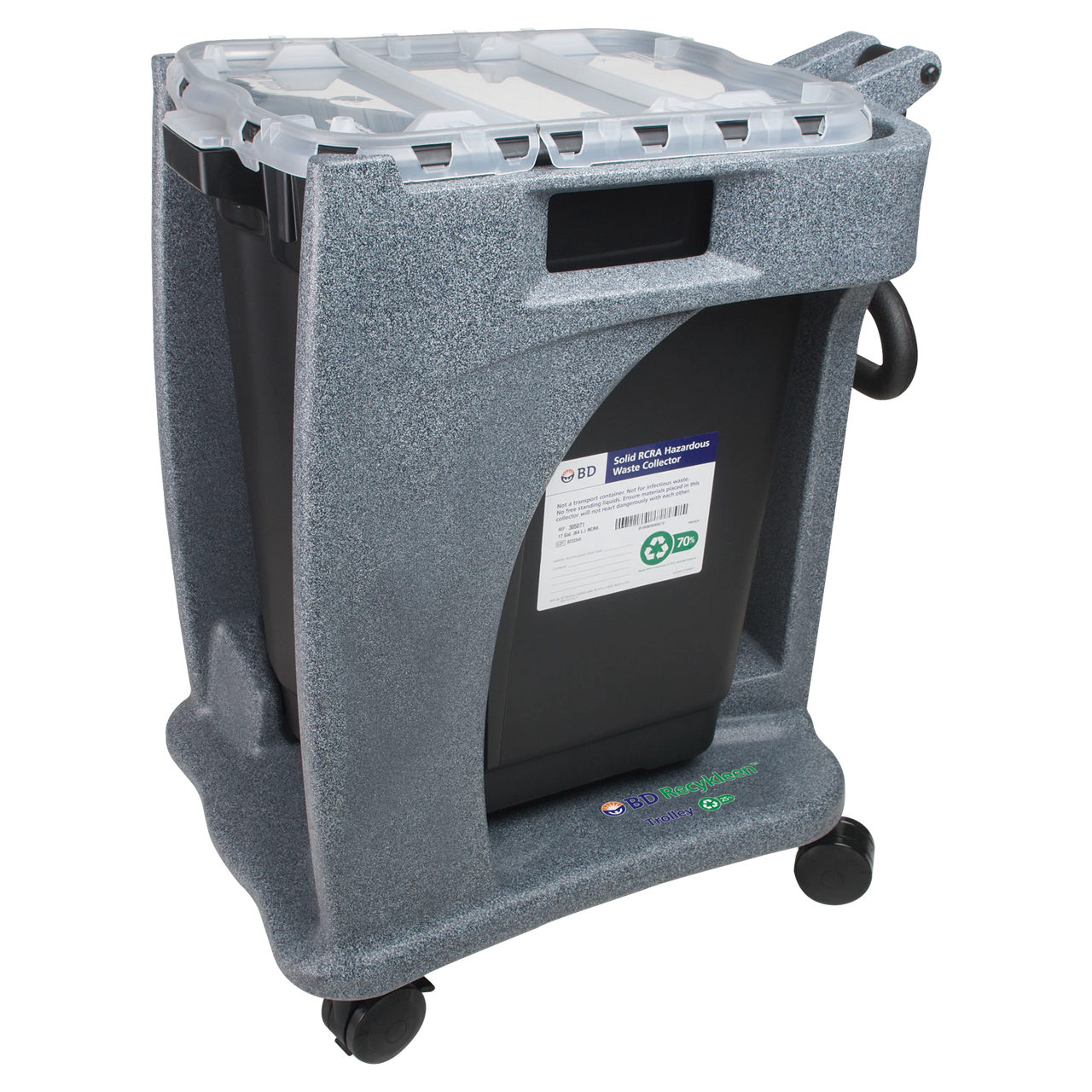 BD Basic 19 Gallon Recykleen Foot Operated Trolley (Continental US Only)
