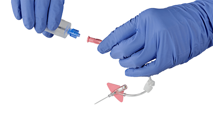 BD Male Luer-Lok™ Adapter , Pre-Attached Holder, 198/cs (Continental US Only)