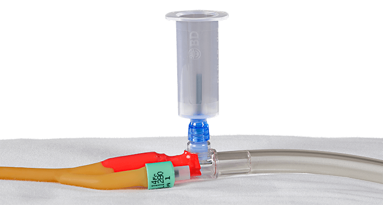BD VACUTAINER® LUER-LOK™ Male Luer-Lok™ Adapter , Pre-Attached Holder, 198/cs (Continental US Only)
