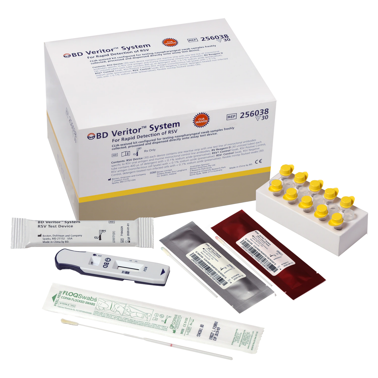 BD RSV Test Kit, CLIA Waived, 30 tests/kit, 1 kit/ea (Continental US Only)