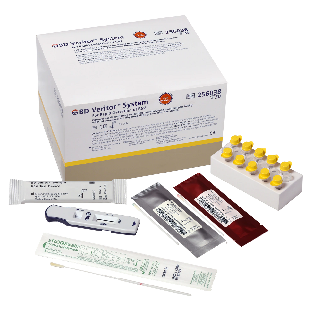 BD VERITOR™ RSV Test Kit, CLIA Waived, 30 tests/kit, 1 kit/ea (Continental US Only)
