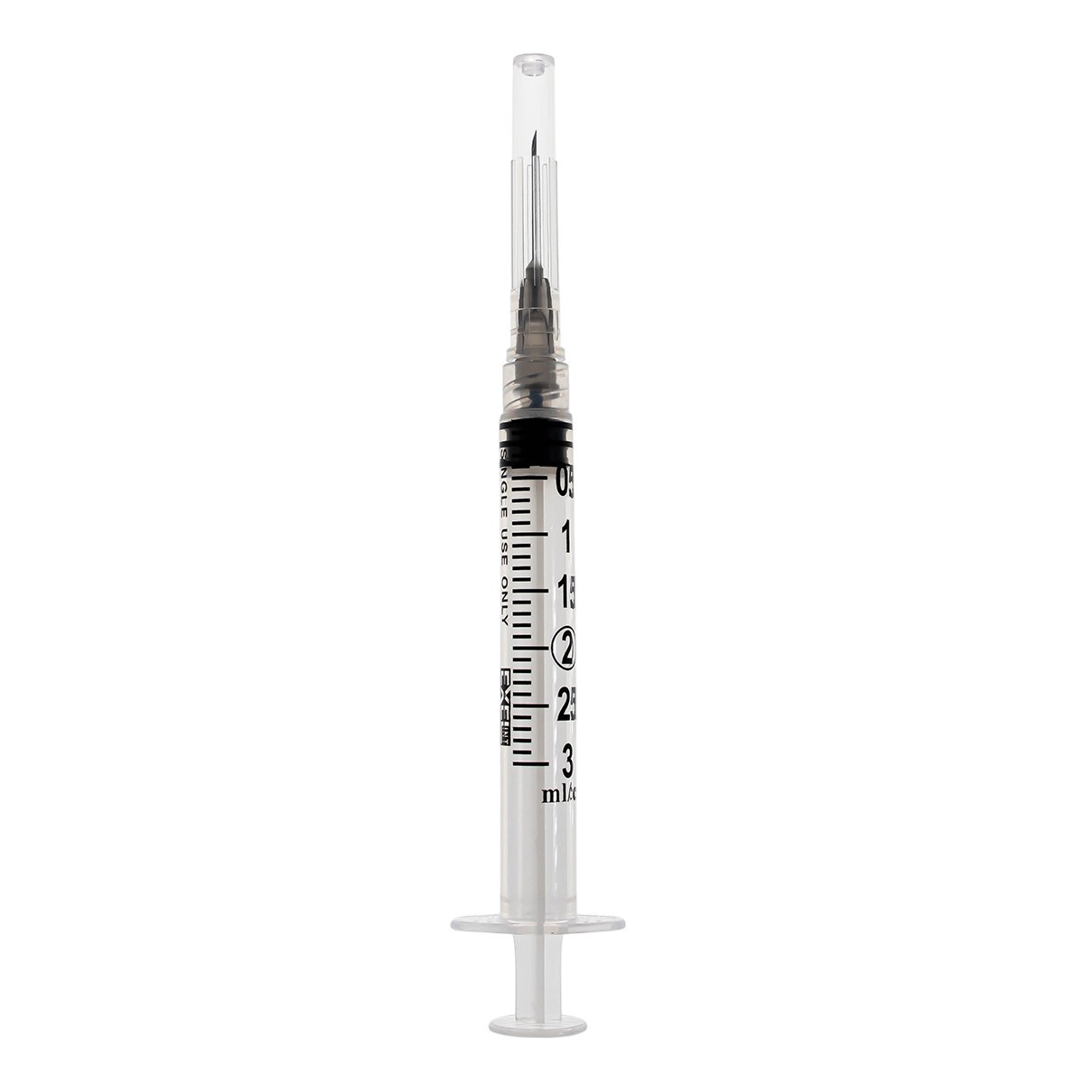 EXEL LUER LOCK SYRINGE WITH NEEDLE Syringe & Needle, Luer Lock, 3cc, Low Dead Space Plunger, 22G x ¾", 100/bx, 10 bx/cs (36 cs/plt)