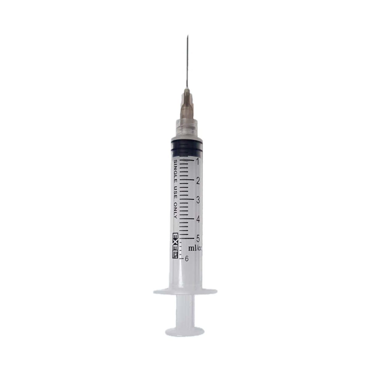 EXEL LUER LOCK SYRINGE WITH NEEDLE Syringe & Needle, Luer Lock, 5cc, 22G x 1", 100/bx, 8 bx/cs