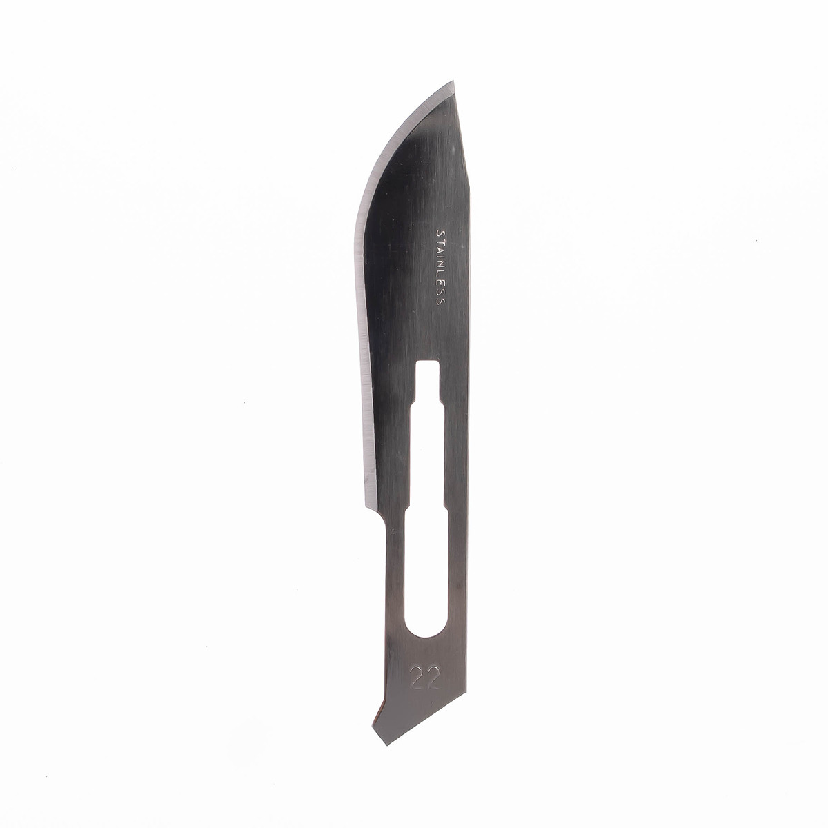 EXEL STERILE SURGICAL BLADES Surgical Blade, Stainless Steel, Size 22, 100/bx, 10 bx/cs