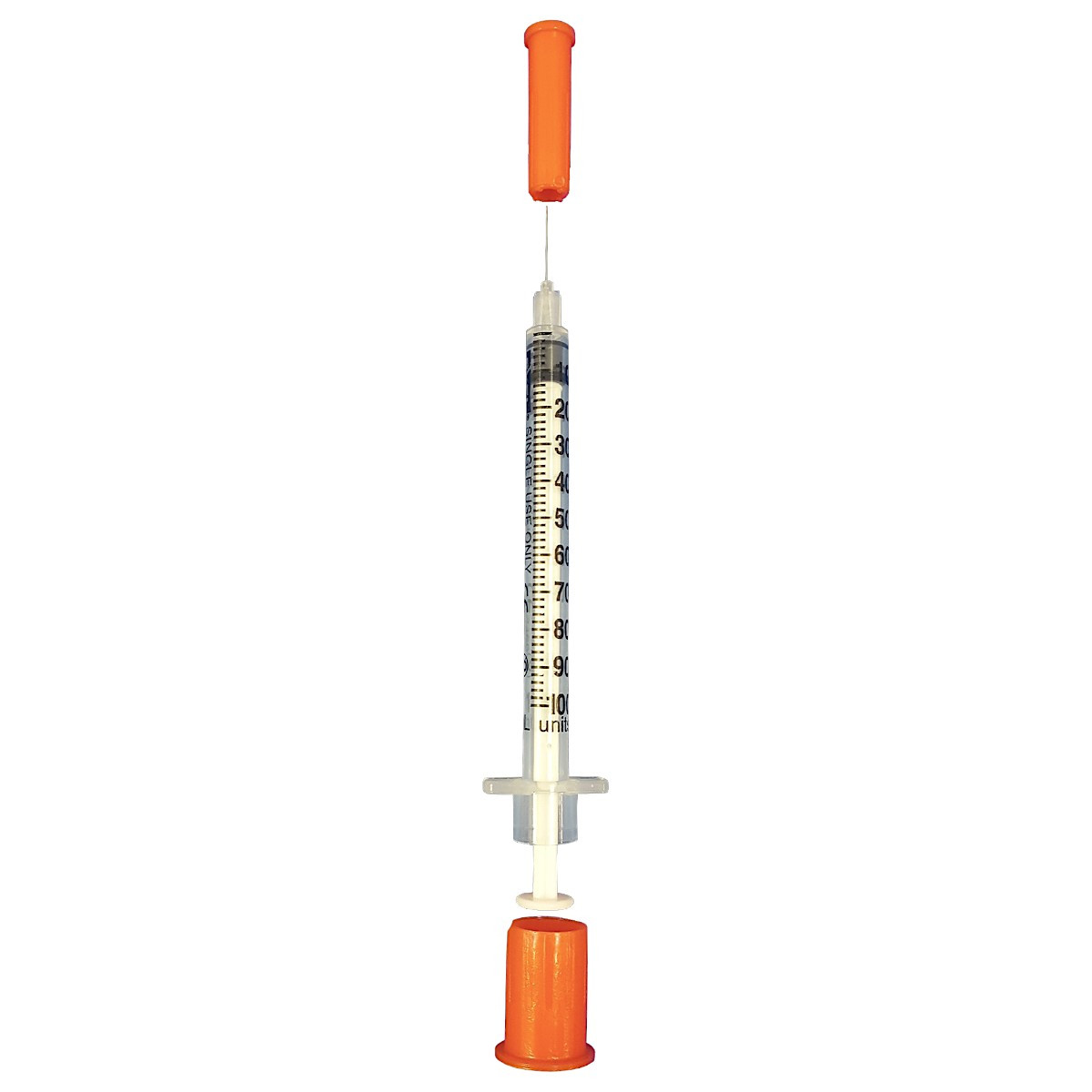 EXEL INSULIN SYRINGE WITH NEEDLE Insulin Syringe & Needle, 29G x ½", 3/10cc, 10/bg, 10 bg/bx, 5 bx/cs
