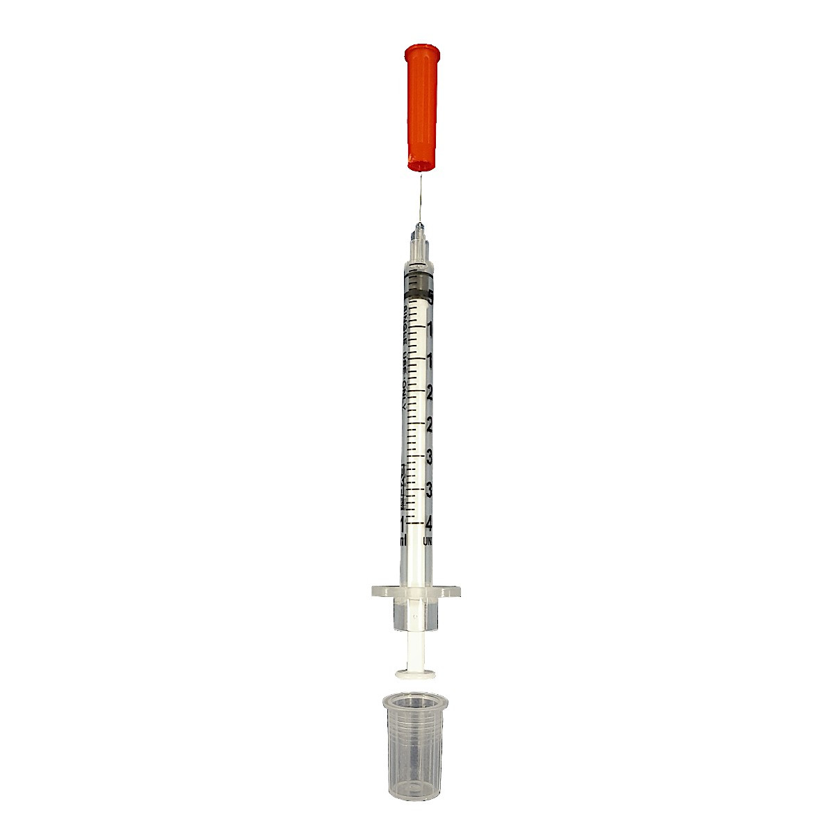 EXEL VETERINARY U-40 INSULIN SYRINGE Insulin Syringe, 1cc, U-40, 29G x ½", 100/bx, 5 bx/cs, FOR VETERINARY USE ONLY