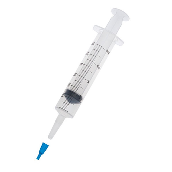 AMSINO AMSURE® POLE SYRINGE 60cc Syringe, Catheter Tip, Flat Top with Small Tip Adapter, Packed in Resealable IV Pole Bag, 30/cs (125 cs/plt)