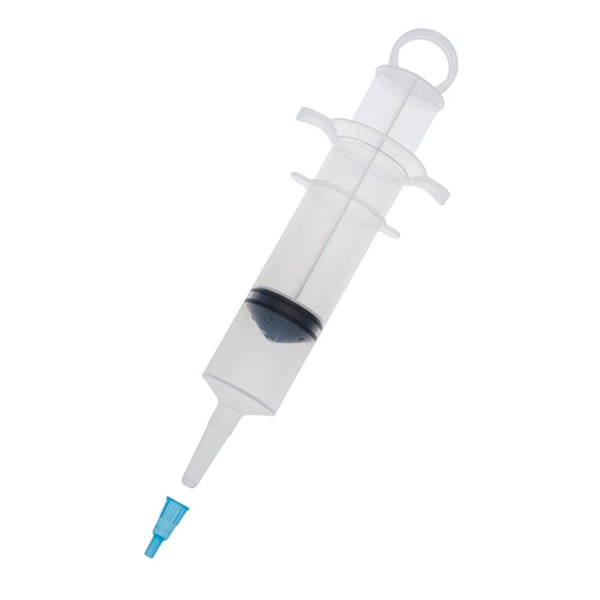 AMSINO AMSURE® IRRIGATION SYRINGES Irrigation Syringe, 60cc, Thumb Control Ring, Catheter Tip with Tip Protector, Sterile, Packaged in Poly Pouch, 50/cs (70 cs/plt)