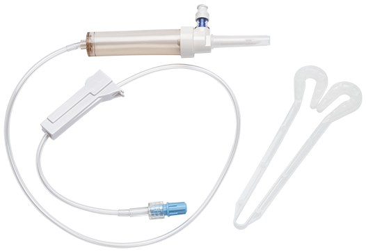 BD Secondary Adminstration Set, Non-Vented, Needle-Free, Valve Bag, Access Port, Low Sorbing Roller, Pinch Clamp, Fixed Male Luer Lock with Hanger, 20 drop/Liter, 31" Length, 8ml Fluid Path, Not Made with DEHP, Sterile, 100/cs (Continental US Only...