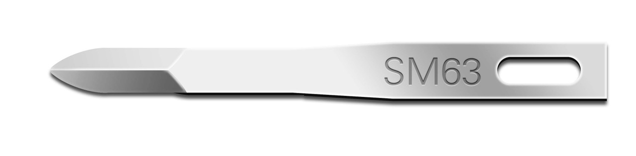 CINCINNATI MINIATURE SURGICAL BLADES Mini Surgical Blade, Swann Morton, Size 63, Sterile, 25/bx