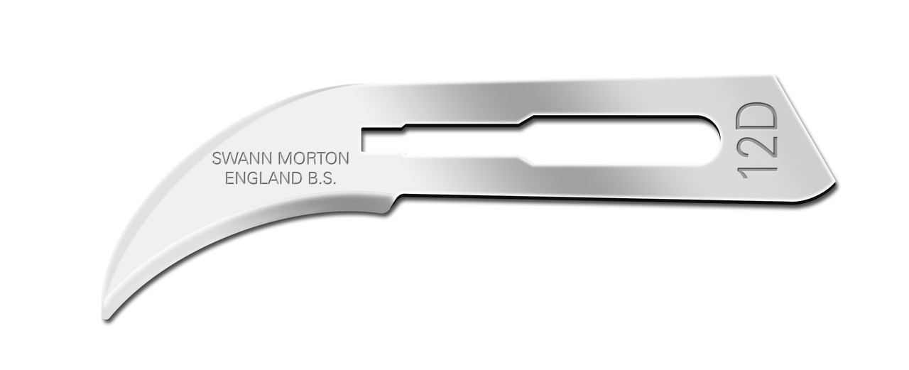 CINCINNATI SWANN MORTON CARBON STEEL BLADE Blade, Swann Morton, Carbon Steel, Size 12d, Sterile, 100/bx