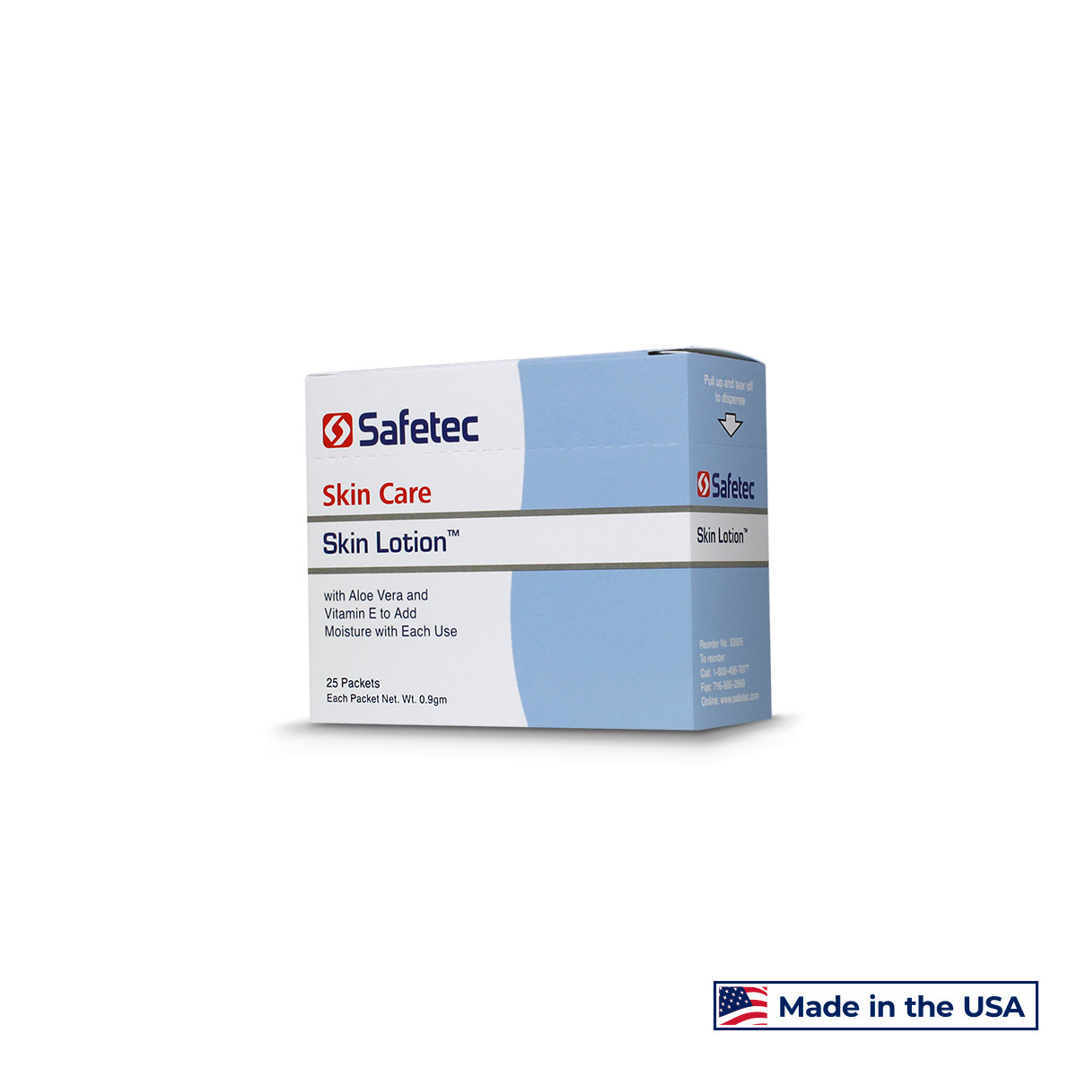 SAFETEC SKIN LOTION Skin Lotion, .9g, Vanilla Almond Scented, 25/bx, 36 bx/cs (Not Available for Sale into Canada)