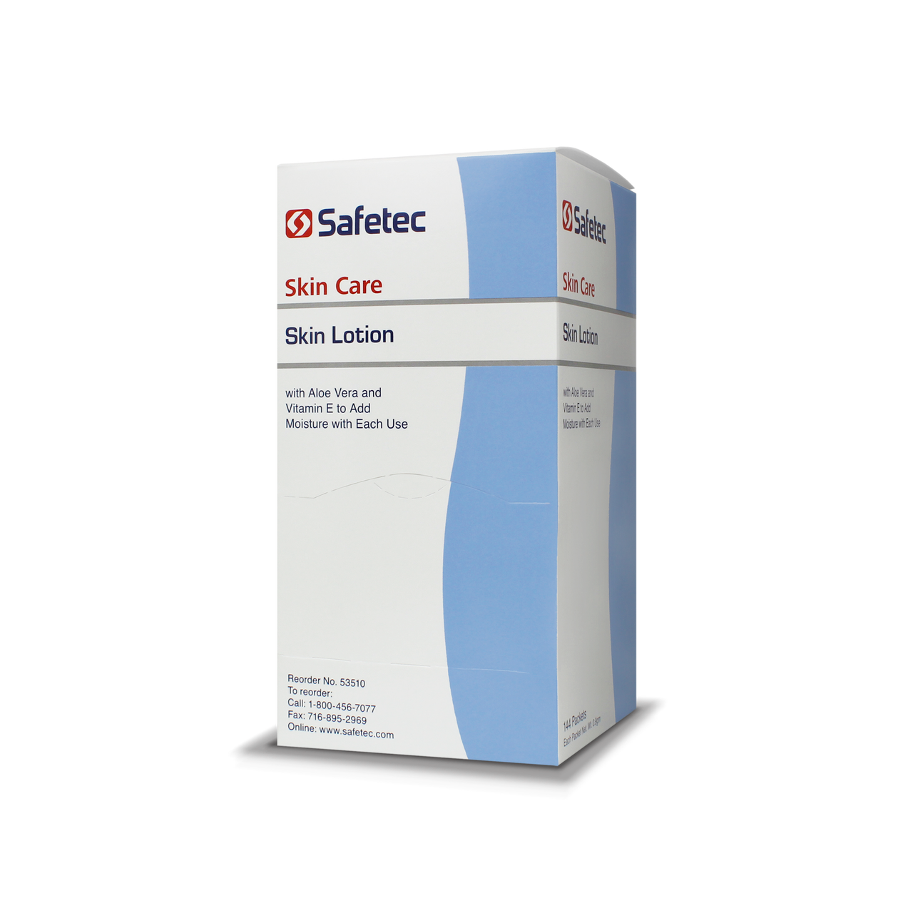 SAFETEC SKIN LOTION Skin Lotion, .9g, Vanilla Almond Scented, 144/bx, 12 bx/cs (Not Available for Sale into Canada)