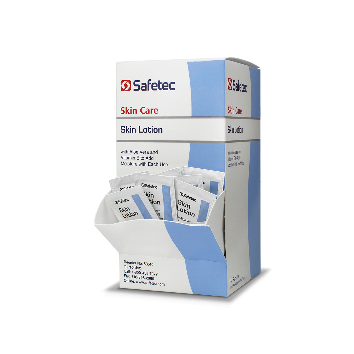 SAFETEC SKIN LOTION Skin Lotion, .9g, Vanilla Almond Scented, 144/bx, 12 bx/cs (Not Available for Sale into Canada)