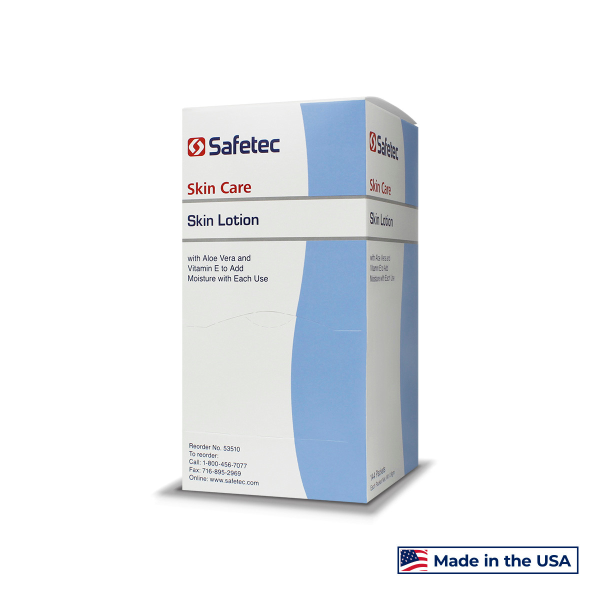 SAFETEC SKIN LOTION Skin Lotion, .9g, Vanilla Almond Scented, 144/bx, 12 bx/cs (Not Available for Sale into Canada)